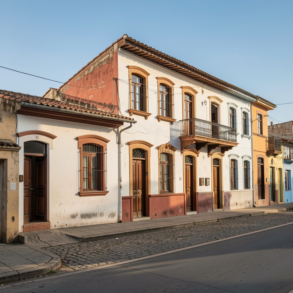 Fachada urbana del barrio Granada en Cali durante una mañana clara